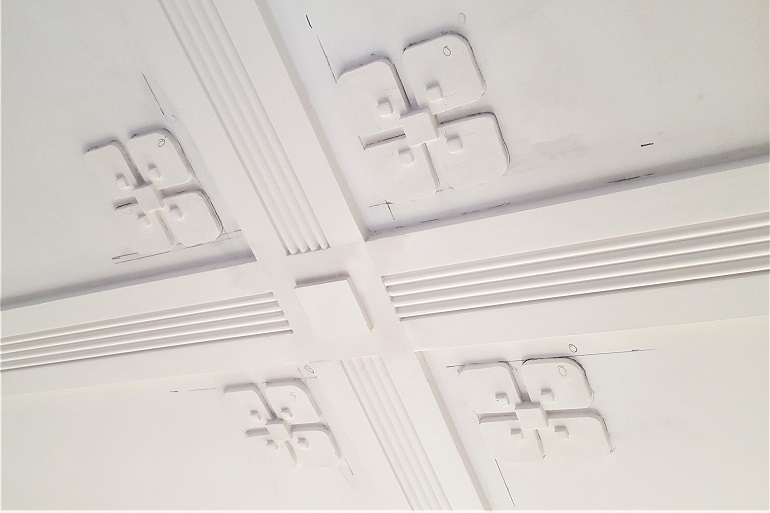 Art-Deco gipsplafond maken