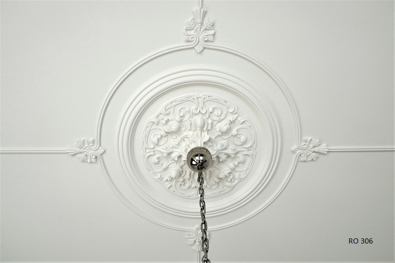Klassieke Barok rozet  52 cm, met ringen